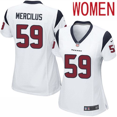 Women Houston Texans #59 Whitney Mercilus White Nike Player Game NFL Jersey